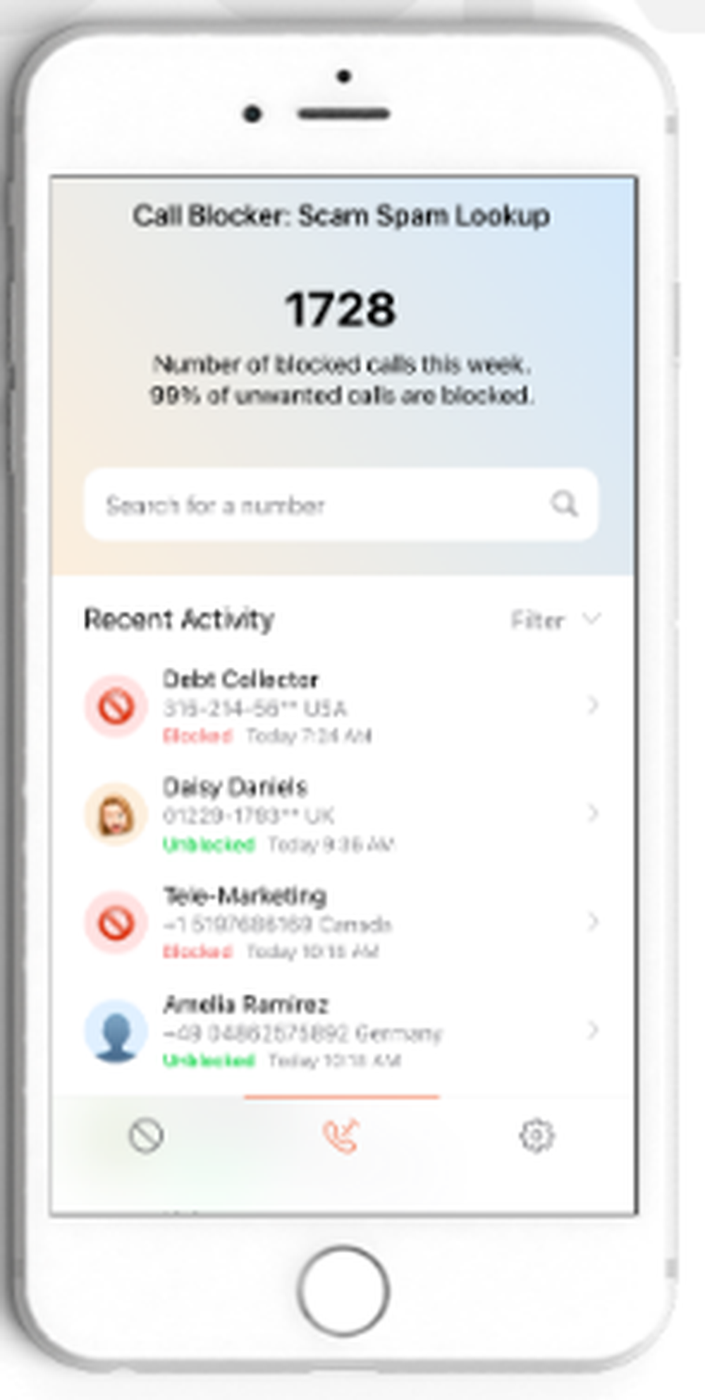 Call Recorder - Save & Listen Screenshot 1