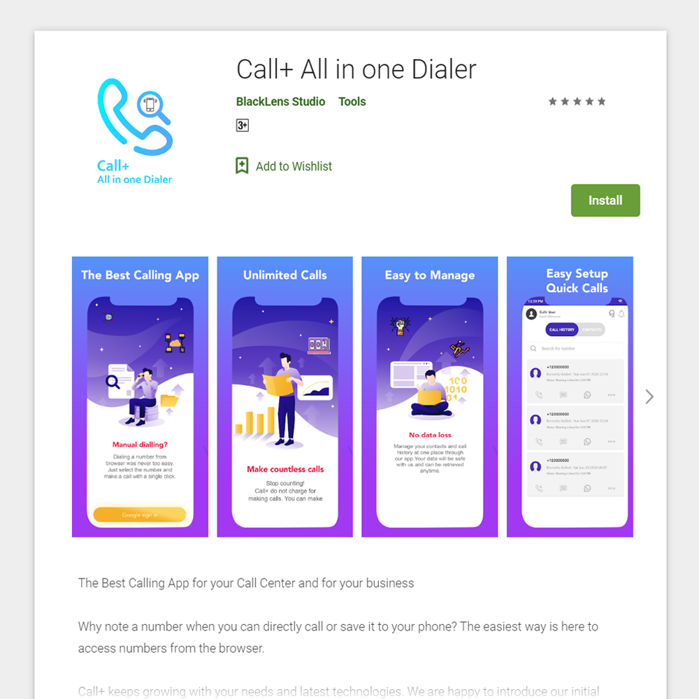 Call+ Screenshot 1