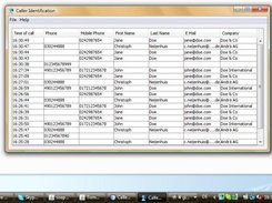 Idling, showing previous calls.