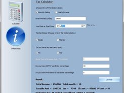 Tax Calulator Screenshot 1