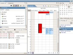 Main Screen with the Calendar showing
