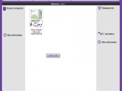 Incomplete protoype of shopping cart