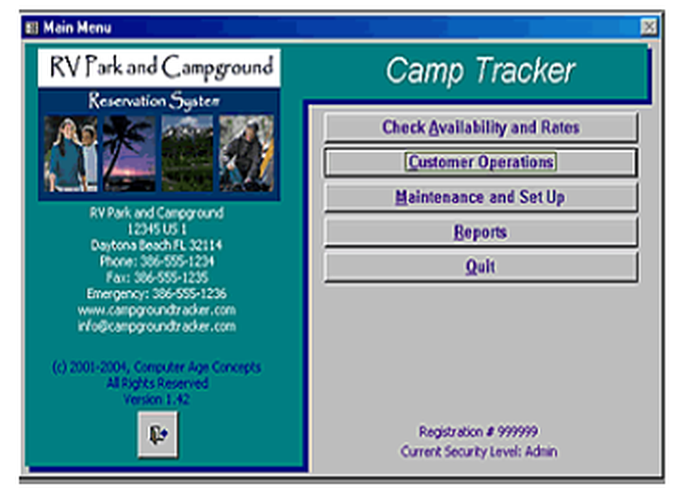 Camp Tracker Screenshot 1