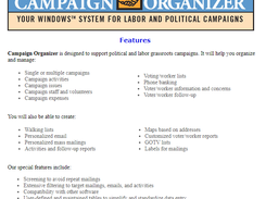 Campaign Organizer Screenshot 1