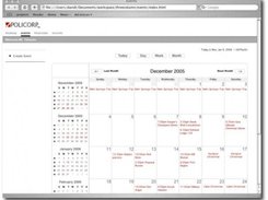 Events Scheduling Page