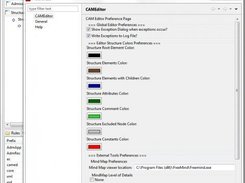 CAM Editor Preferences and Configuration