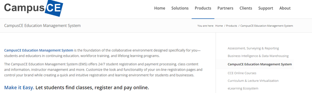 CampusCE Education Management Screenshot 1