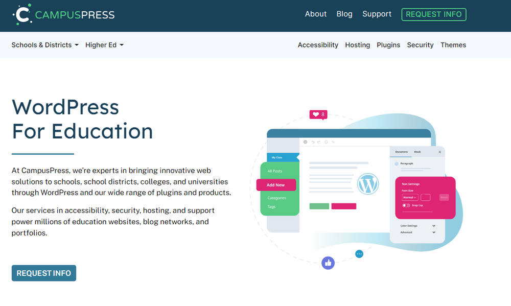 CampusPress Screenshot 1