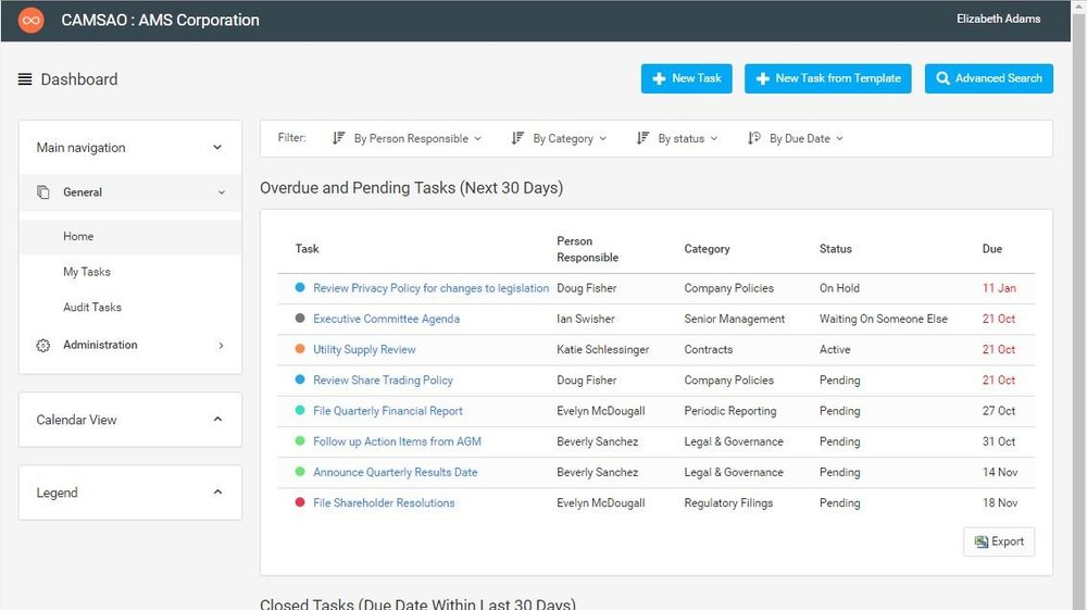 Camsao Dashboard