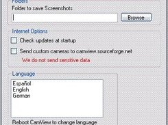 The new settings menu