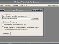 Settings box in Linux