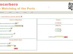 GUI Web Cancerbero: Configuration of a sensor