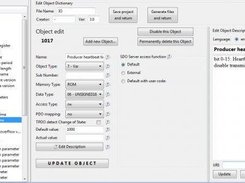 Object dictionary editor