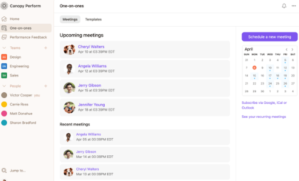 Canopy Perform Screenshot 1