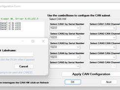 CANsetup - by Serial Number