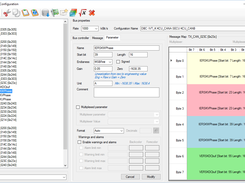 CAN nodes,  frames and signals configuration