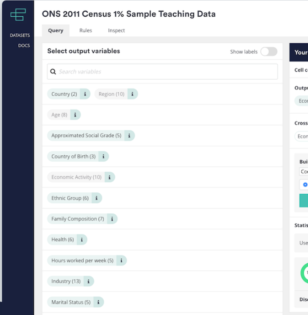Cantabular Screenshot 1