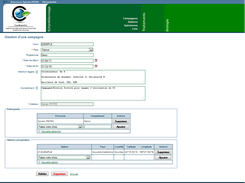 Harvest campaign form