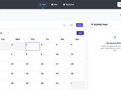 Main Page with Calendar and Notifications