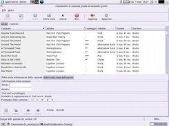 Main songs window, with scores, information and filters