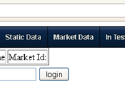 Login Screen and Menu Bar