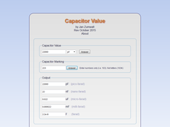 Capacitor Values Screenshot 2