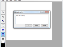 CapDraw Drawing Text dialog