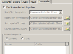 Downloader integration settings