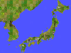 Screenshot of scenario map visualization mode