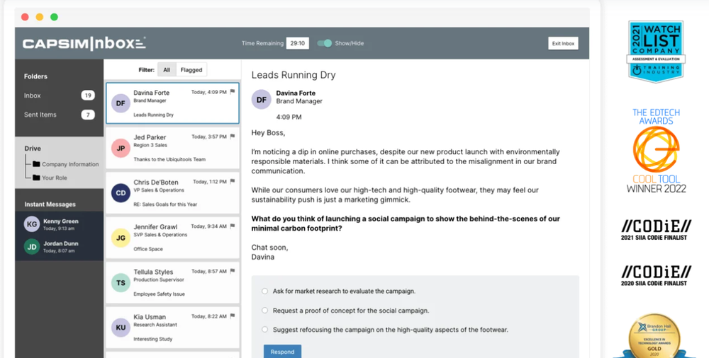 CapsimInbox Screenshot 1