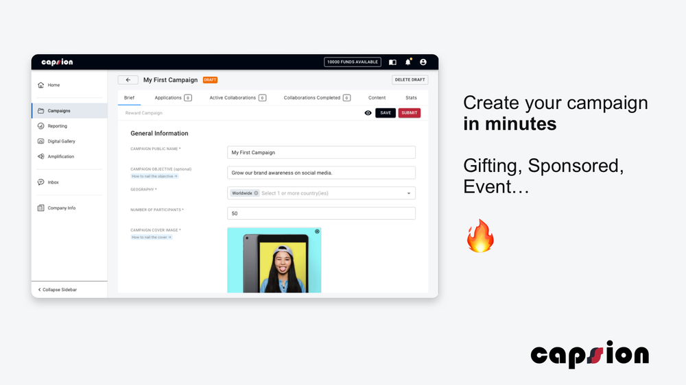 create your brief in minutes