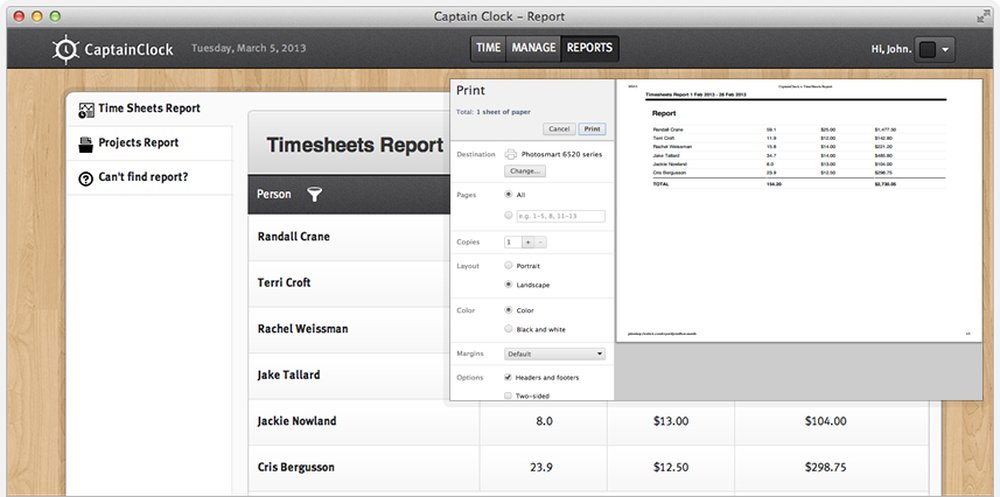 Captain Clock Screenshot 1