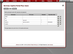 Captive Portal User Manager