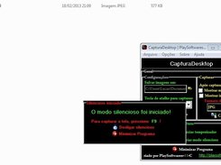 CapturaDesktop Em uso| In Use