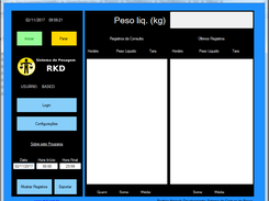 Tela inicial do programa