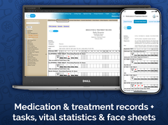 Medication and treatment records and tasks vital statistics and face sheets