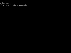 Command line on Carbon 0.3.0 Alpha