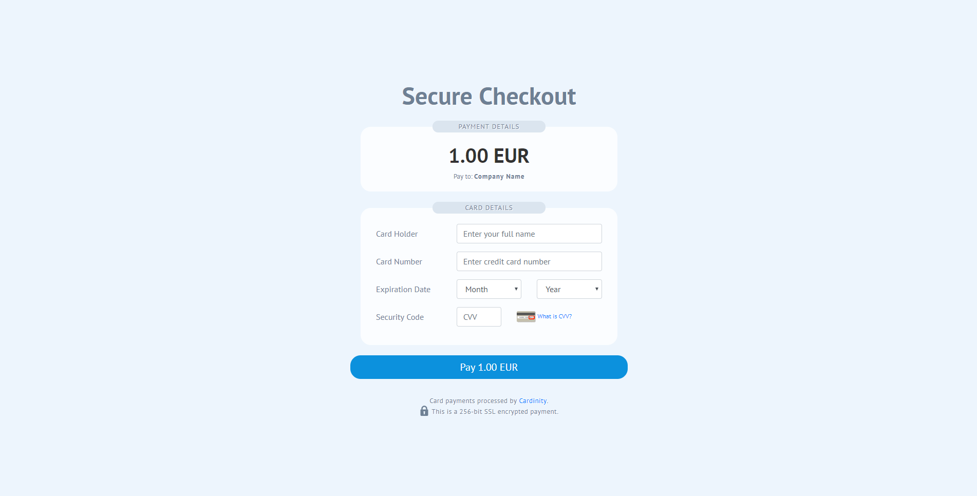 Cardinity Checkout