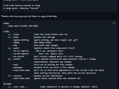 cargo watch Screenshot 1