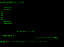 CariboOS Starting Screen