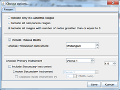 Tools>Options Dialog