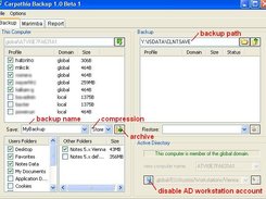 Backup mode