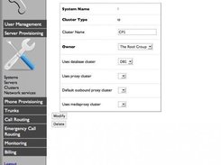 Modifying cluster