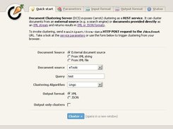 Carrot2 Document Clustering Server