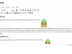 rich text editor