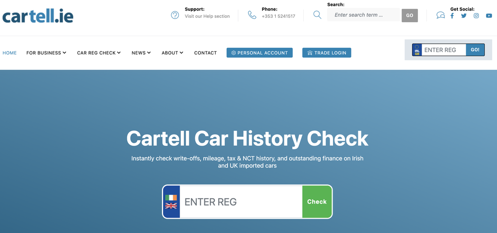 Cartell.ie Screenshot 1