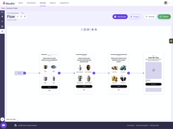 Map the full quiz flow with a visual branching editor that shows every path from question to results.