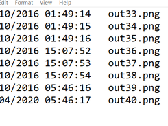 Output timestamps in Text File