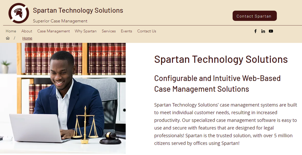 Spartan Technology Case Management Screenshot 1