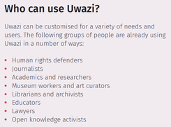 Uwazi Screenshot 1